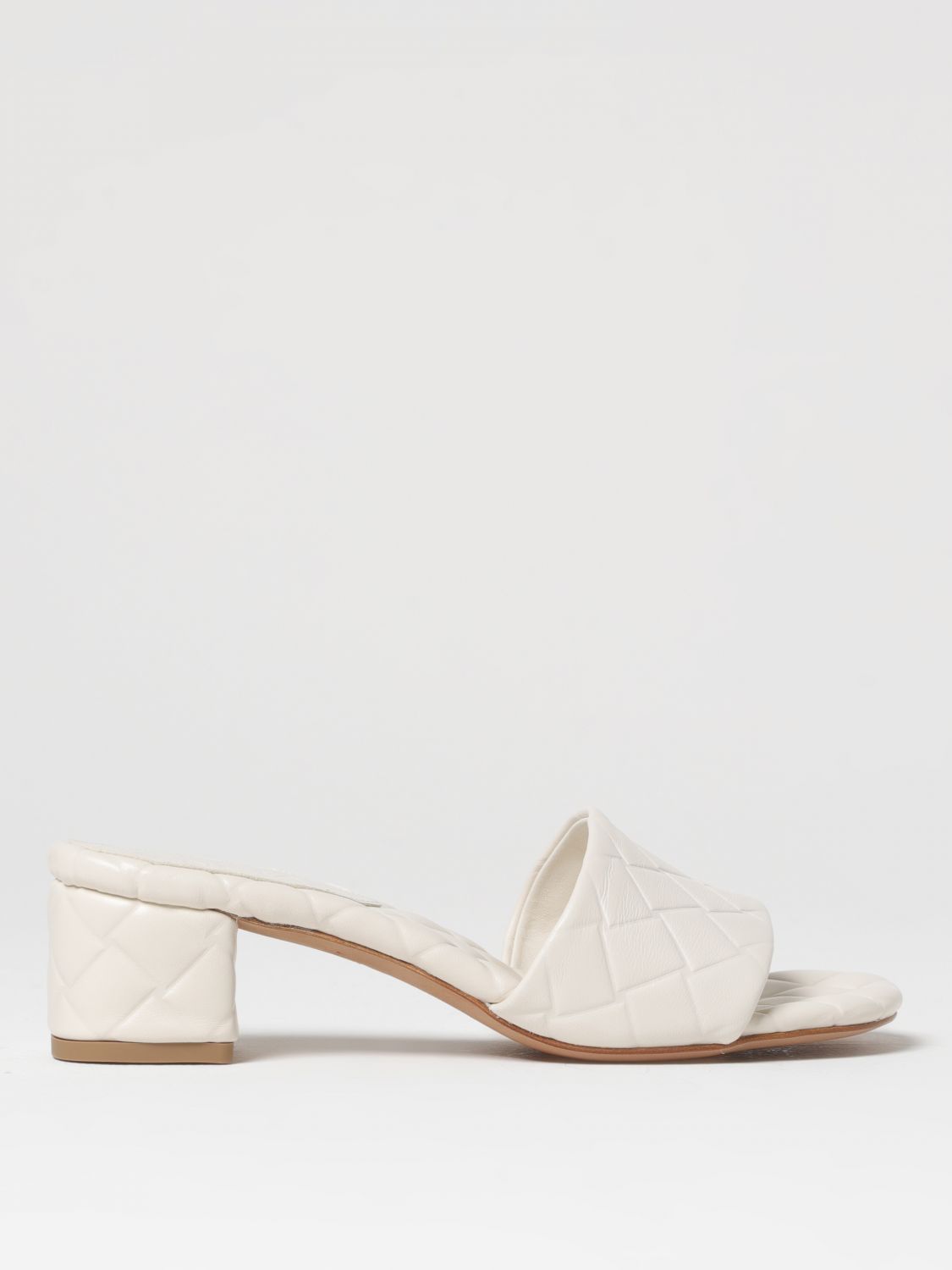 Shop Bottega Veneta Heeled Sandals  Woman Color White