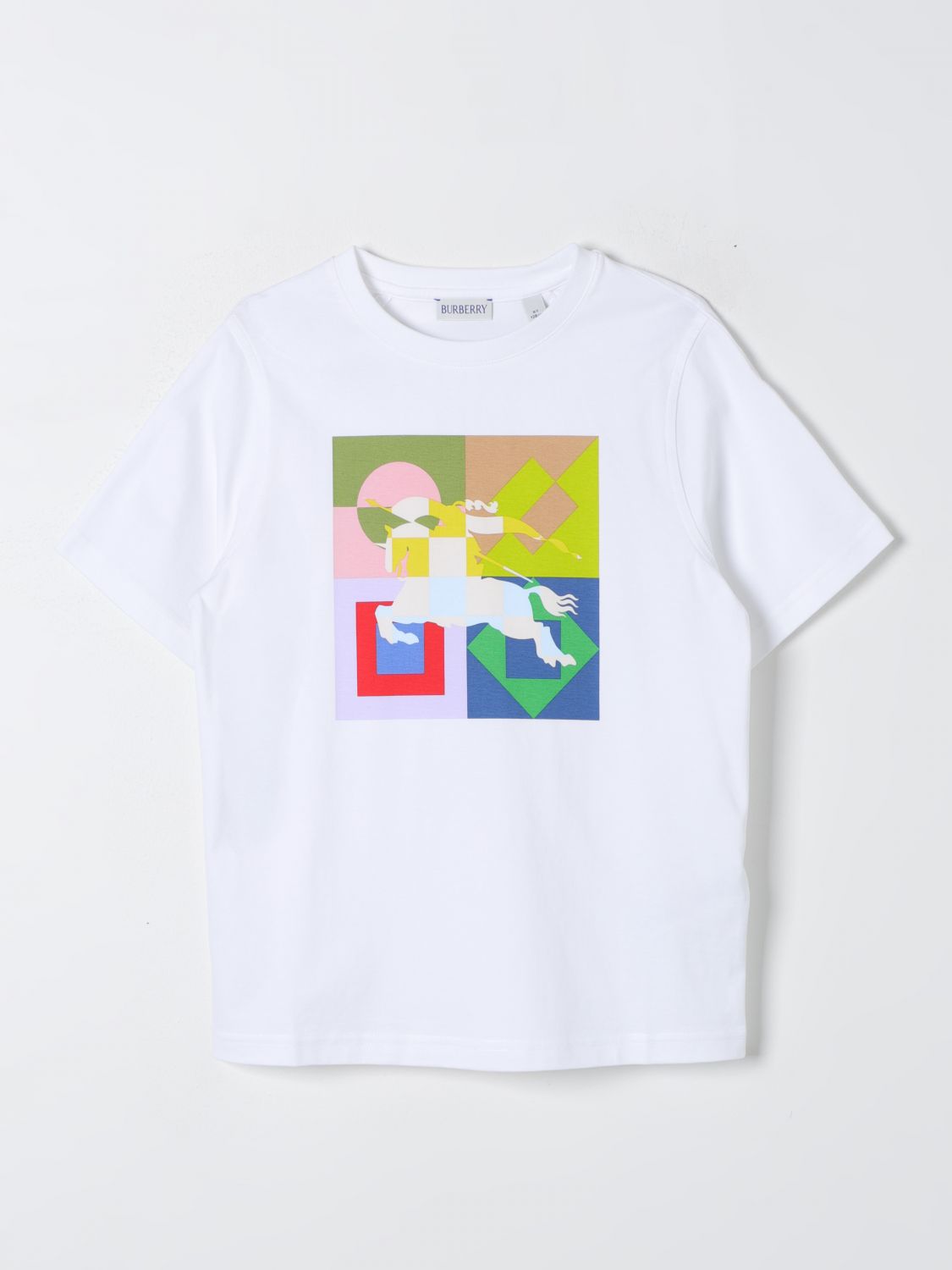 Shop Burberry T-shirt  Kids Kids Color White