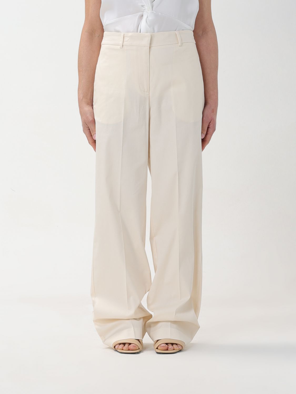 Grifoni Trousers  Woman Colour Yellow Cream
