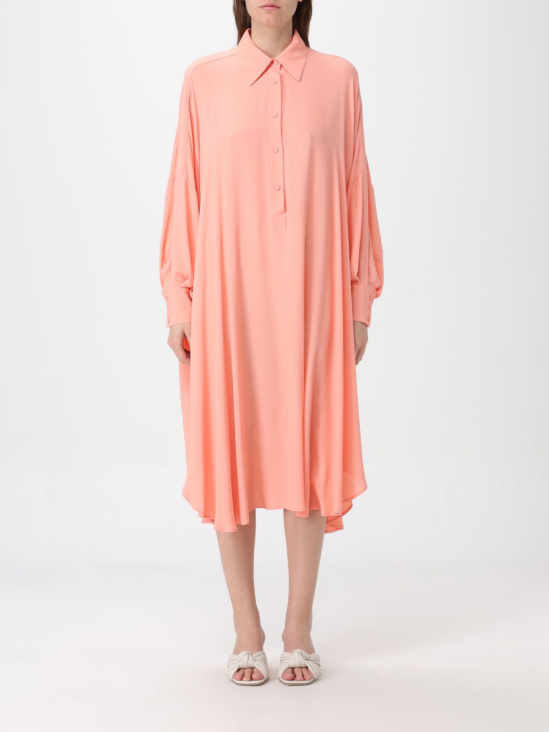 Shop Grifoni Dress  Woman Color Peach