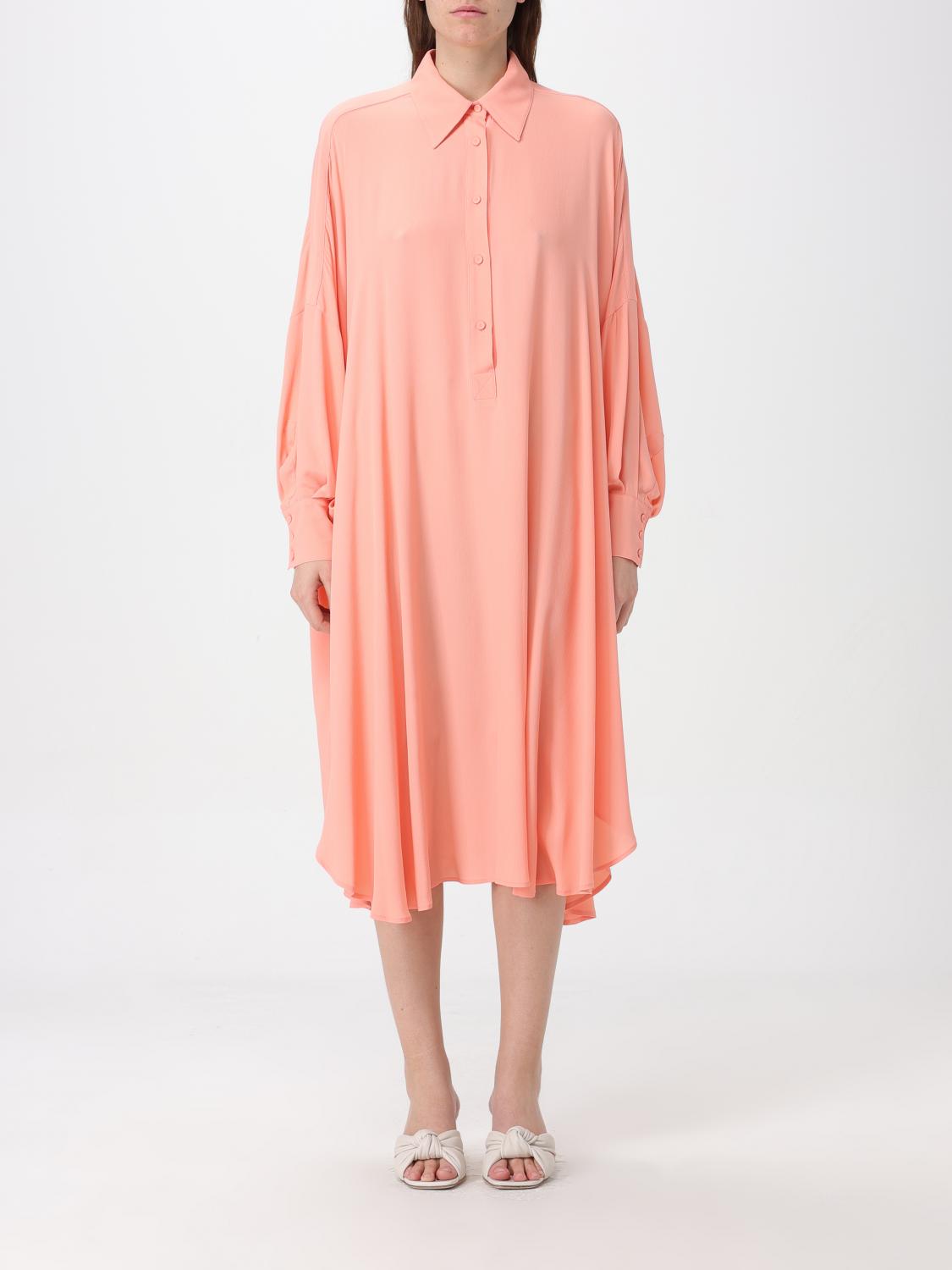 Shop Grifoni Dress  Woman Color Peach