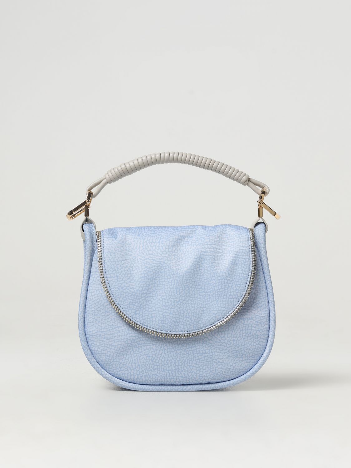 Shop Borbonese Shoulder Bag  Woman Color Sky Blue