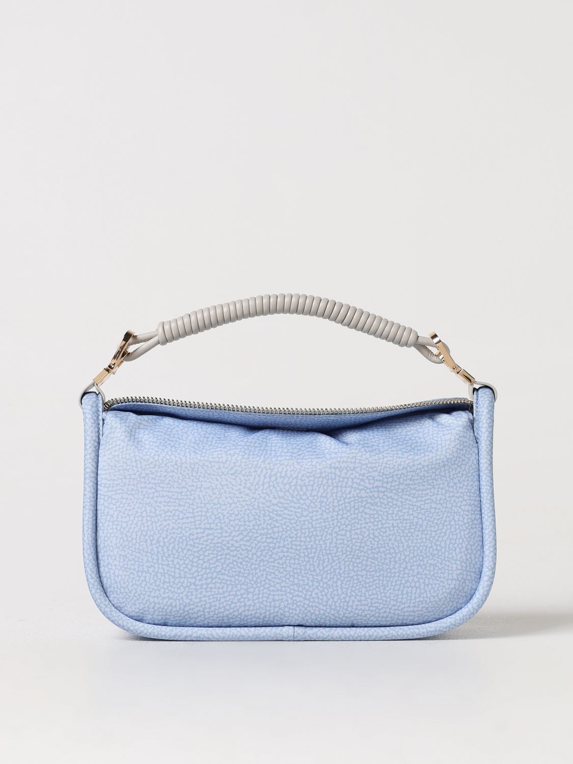 Shop Borbonese Shoulder Bag  Woman Color Sky Blue