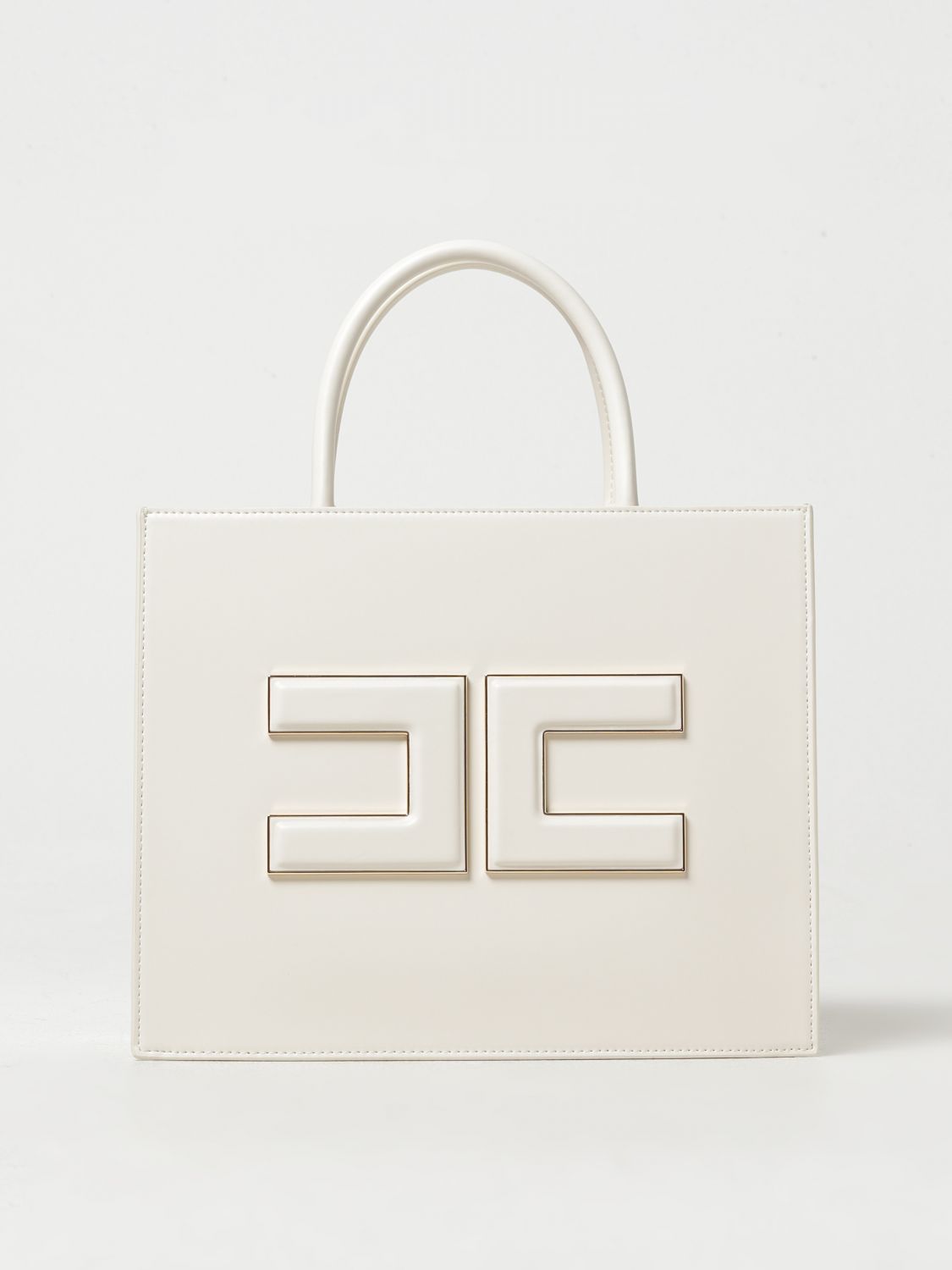 Shop Elisabetta Franchi Handbag  Woman Color White