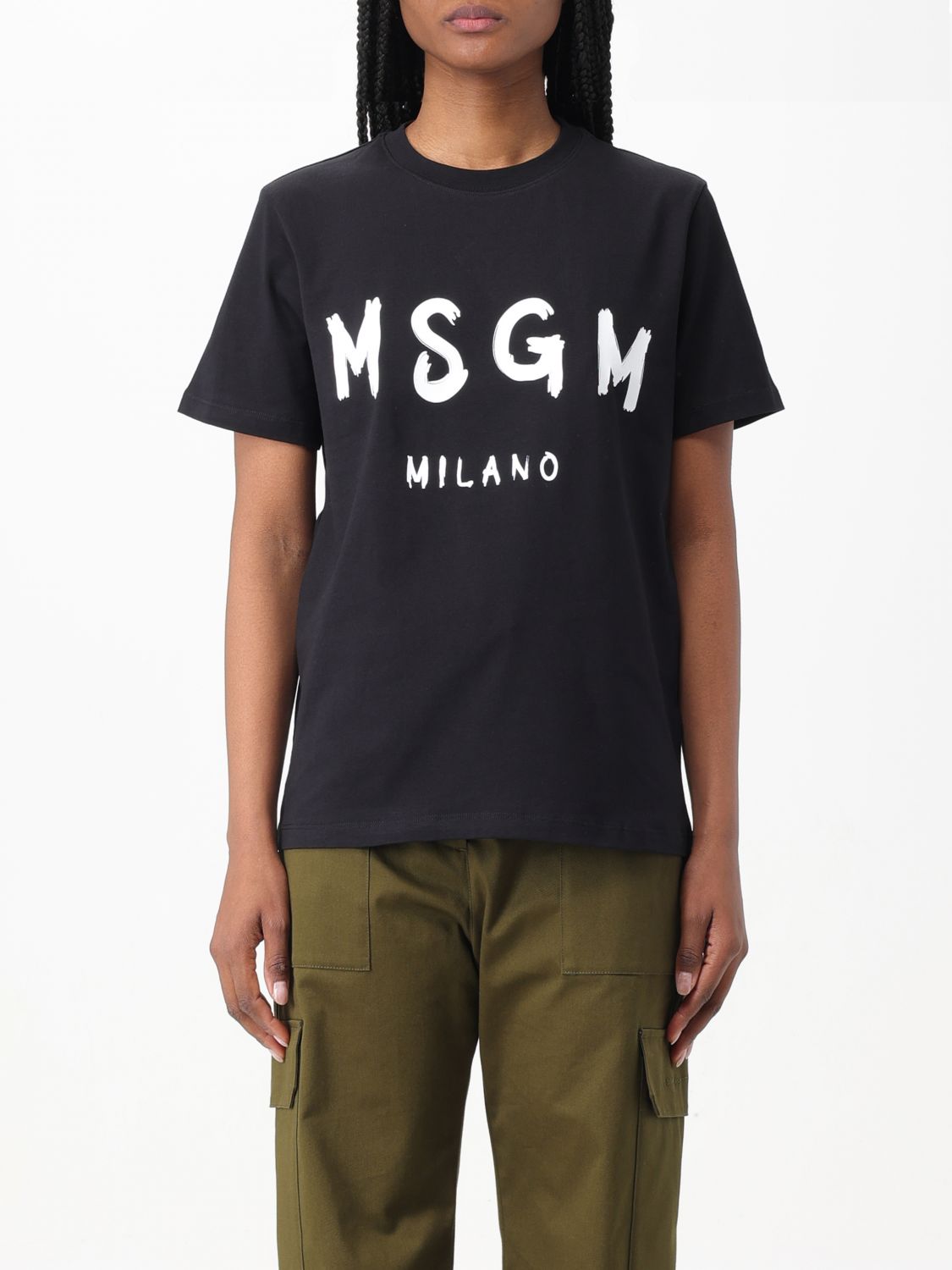 Msgm T-shirt  Woman Color Black