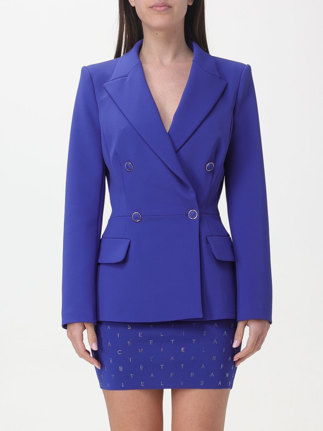 Elisabetta Franchi Blazer  Woman Color Blue
