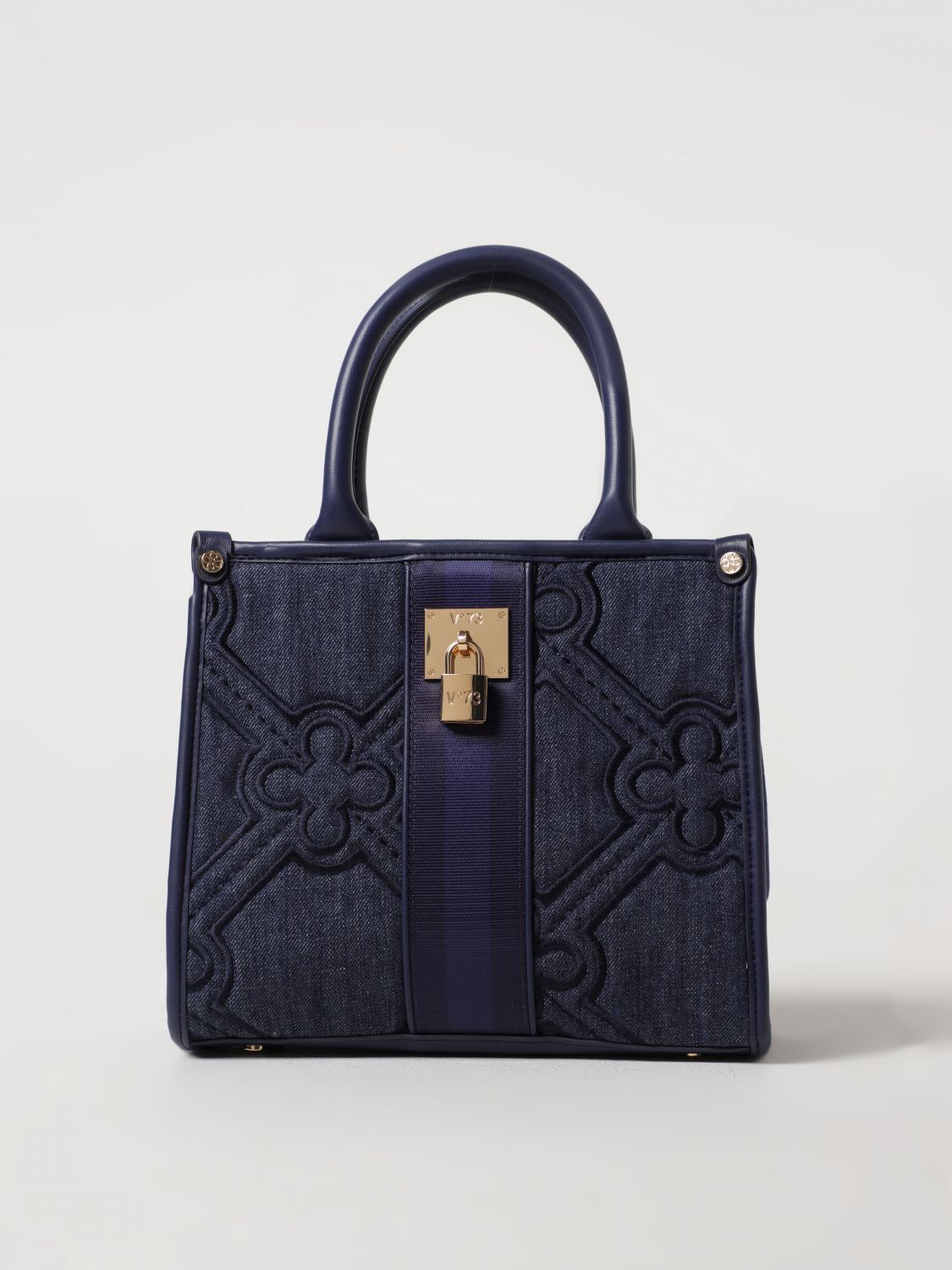 Shop V73 Tote Bags  Woman Color Blue