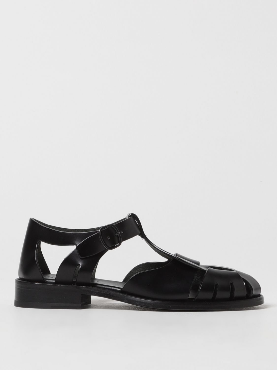 Shop Hereu Flat Sandals  Woman Color Black