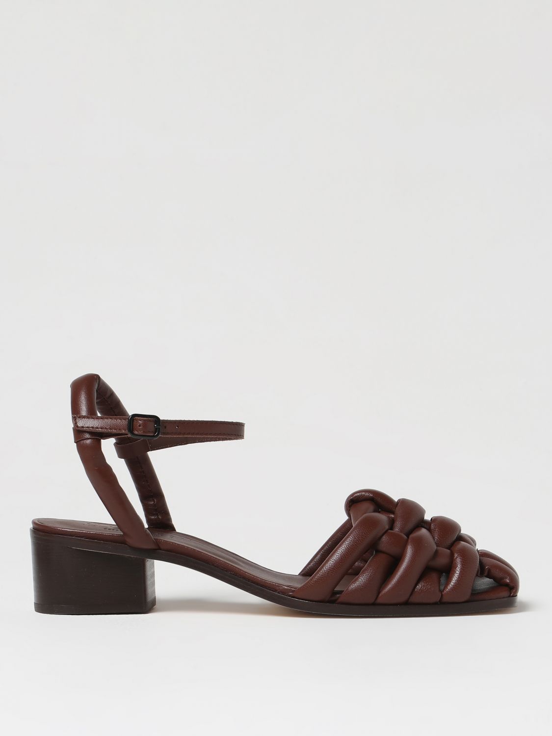 Shop Hereu Heeled Sandals  Woman Color Brown