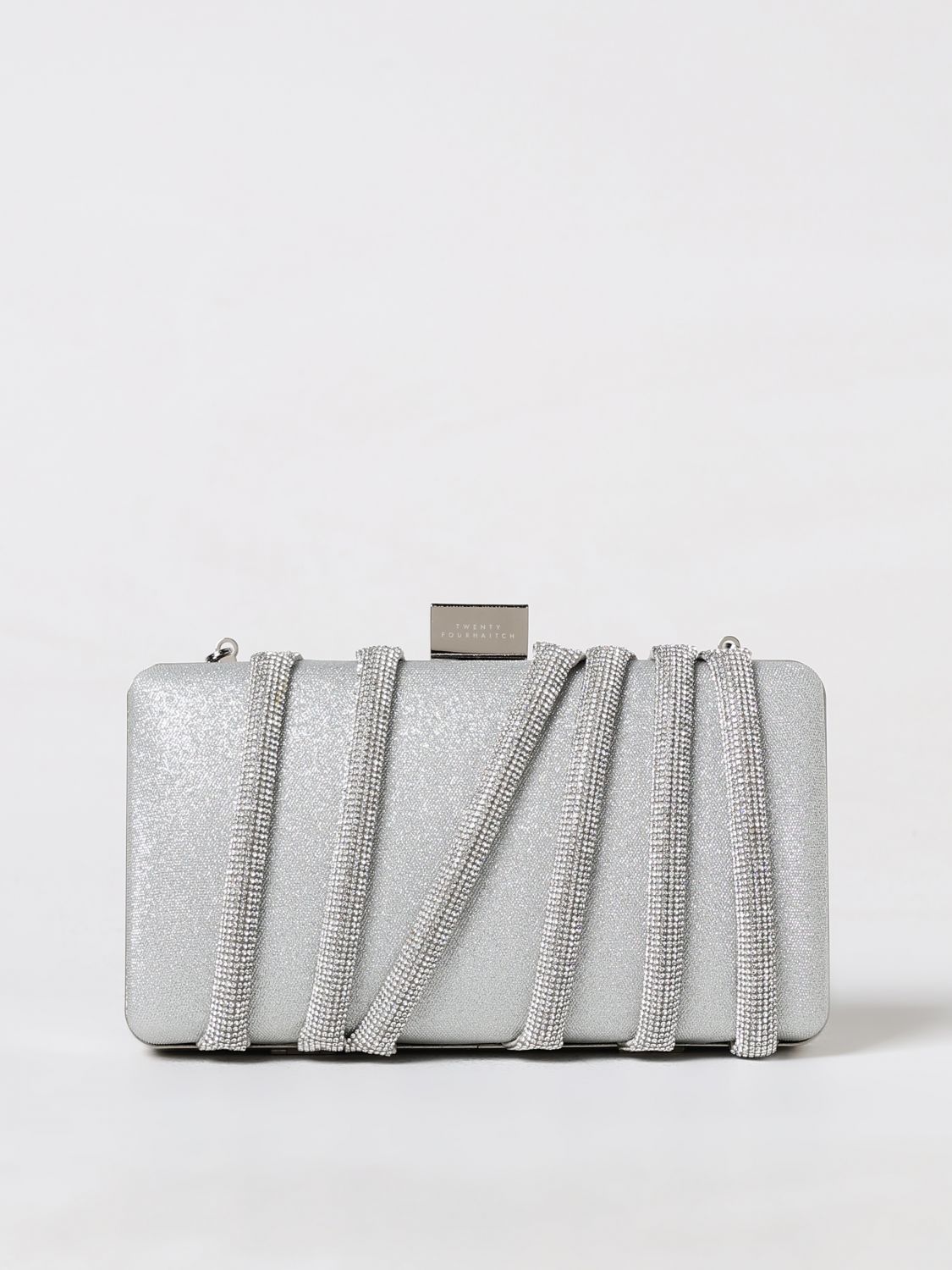 Twenty Fourhaitch Handbag  Woman Color Silver In Metallic