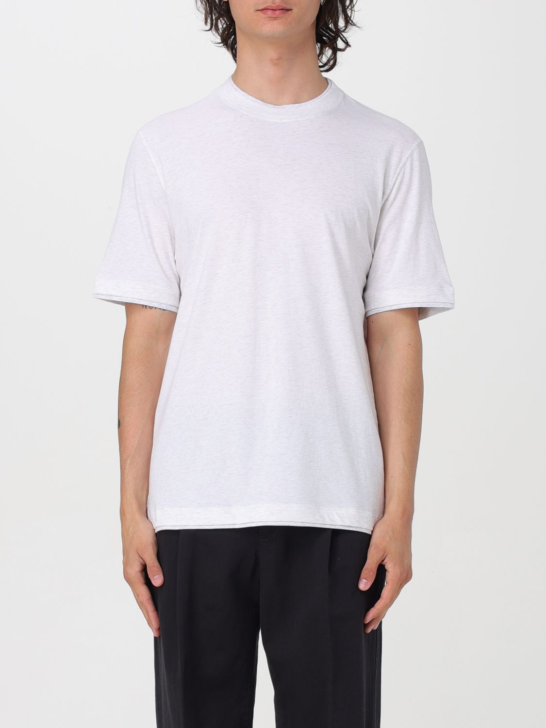 Brunello Cucinelli T-shirt  Men Color Beige In White