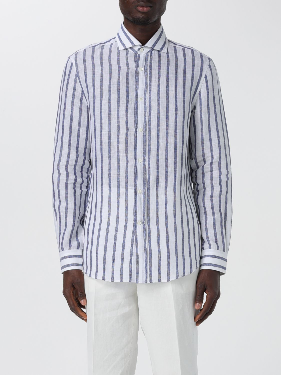 Shop Brunello Cucinelli Shirt  Men Color White