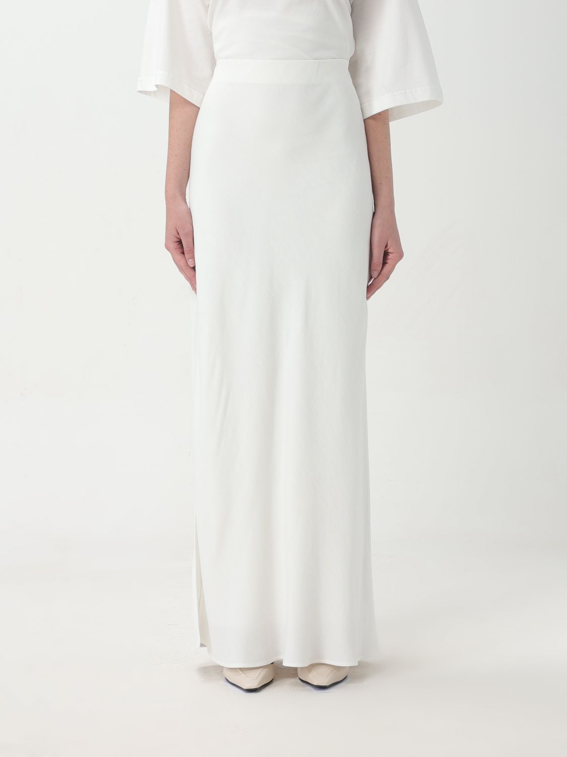 Shop Brunello Cucinelli Skirt  Woman Color White