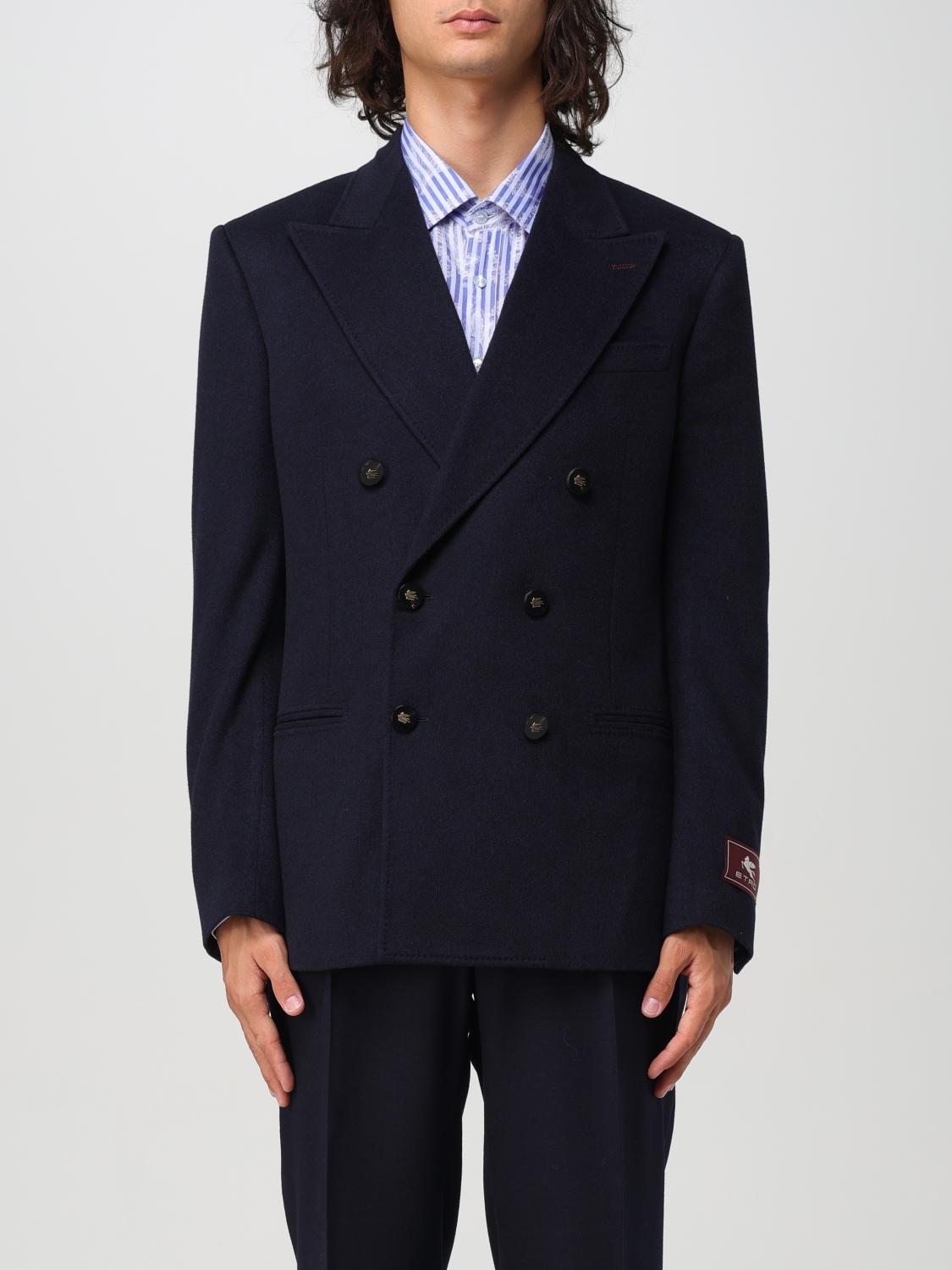 ETRO Blazer a doppiopetto in cashmere