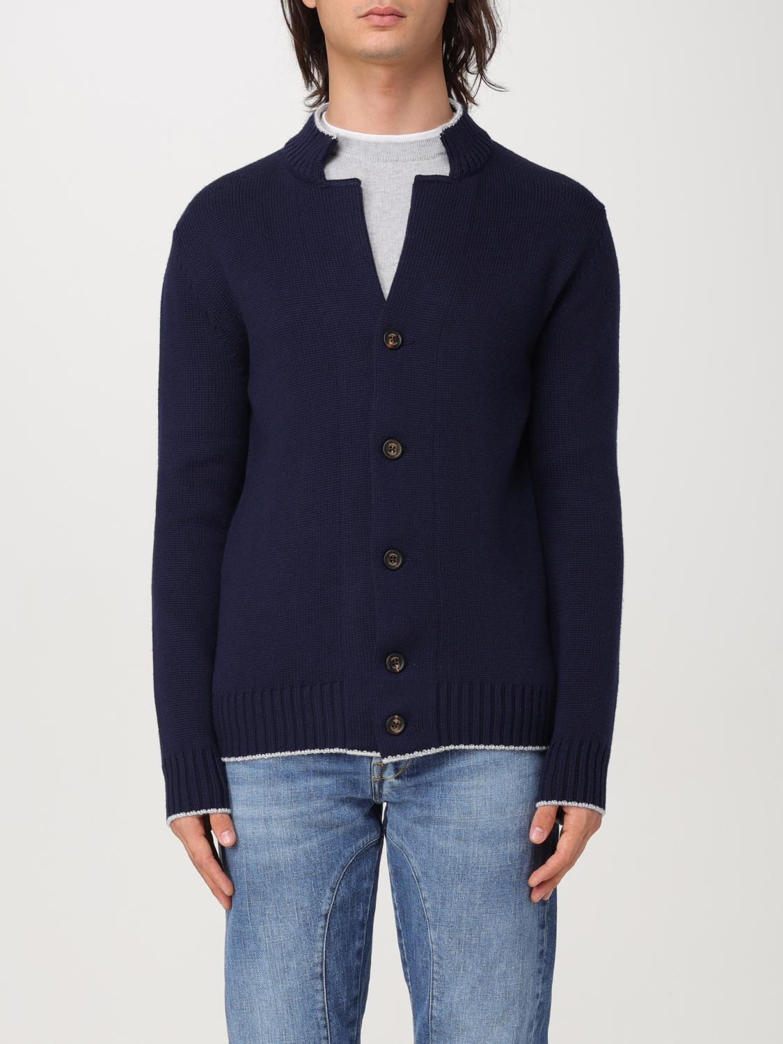 Eleventy Mannelijk Blauw Cardigan Men Color Groot
