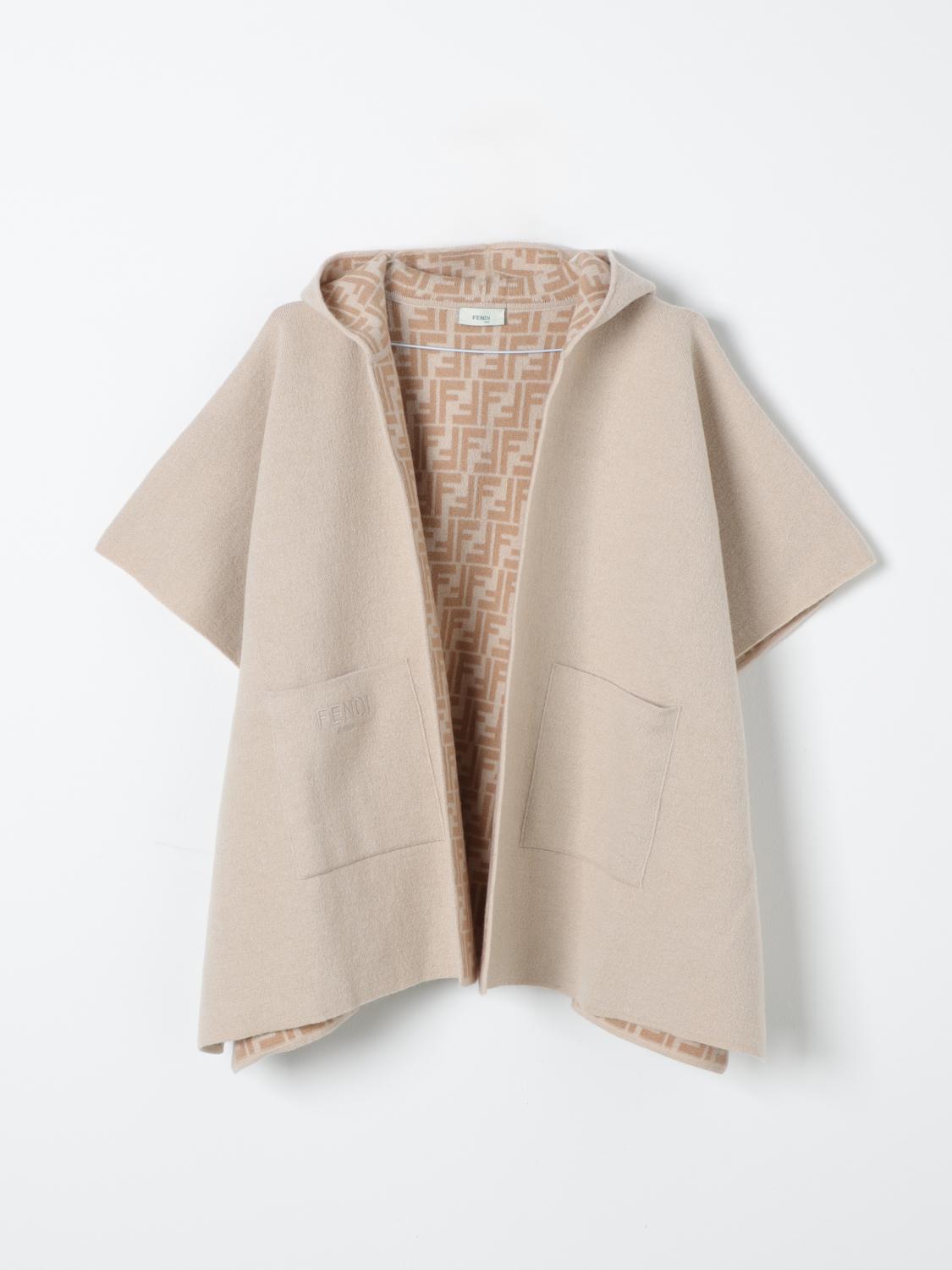 Shop Fendi Cape  Kids Color Beige