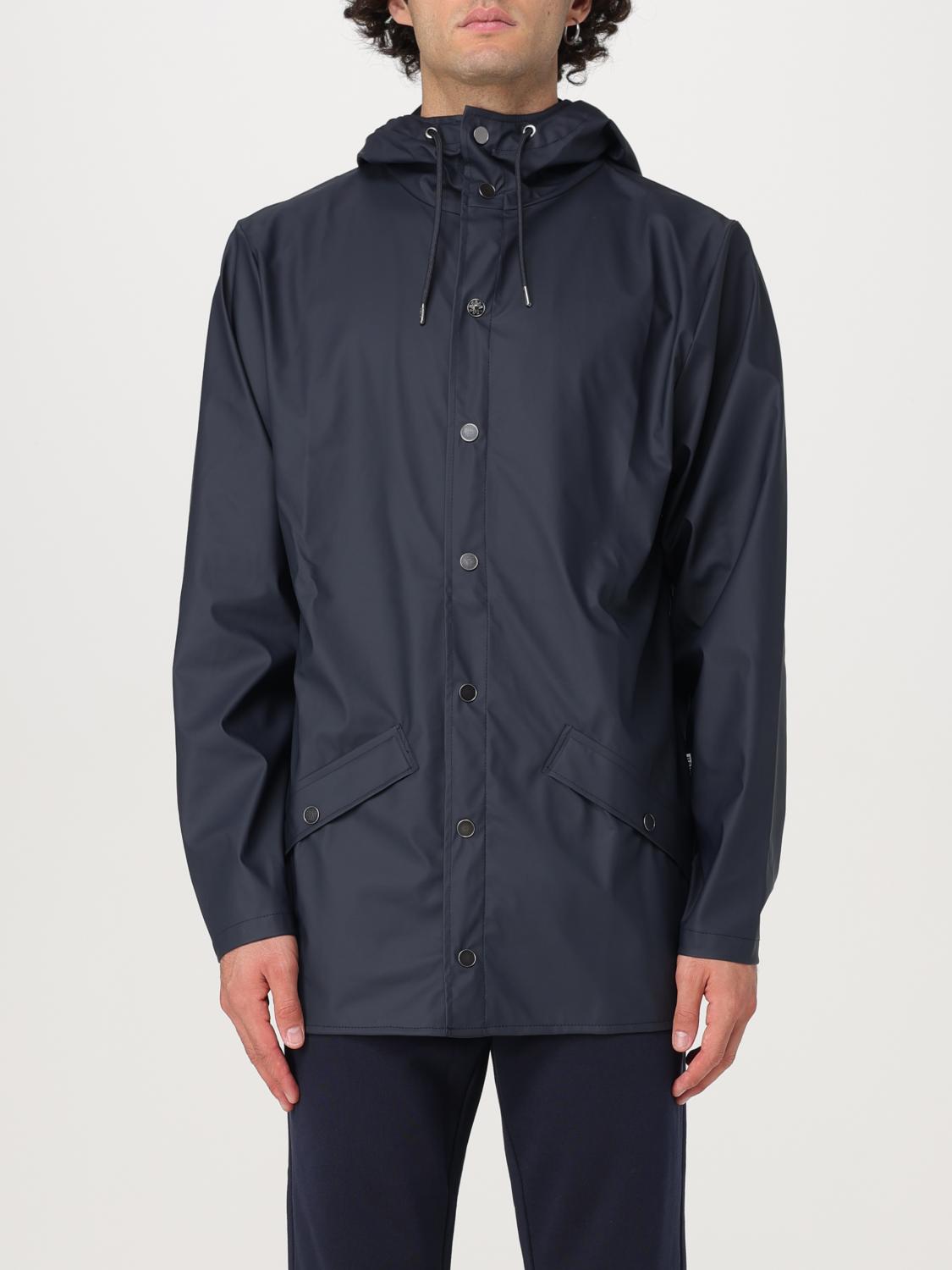 Shop Rains Jacket  Men Color Blue In Blau