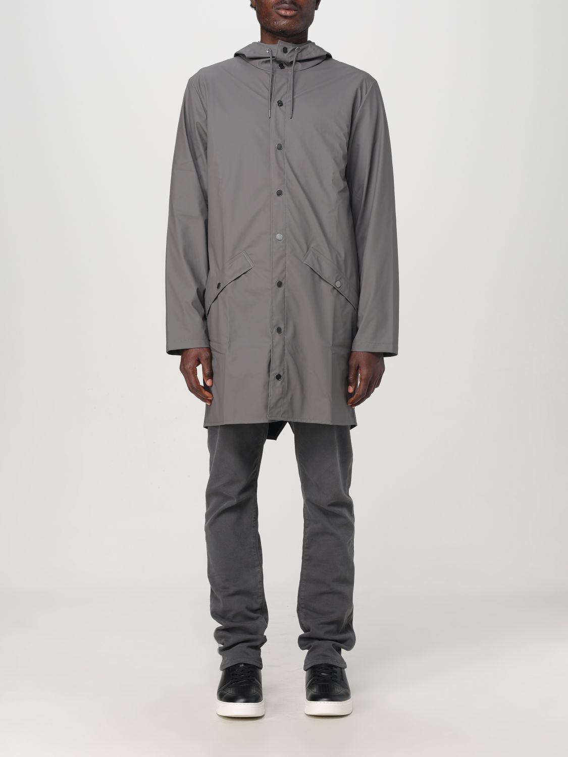 Shop Rains Jacket  Men Color Grey In Grau