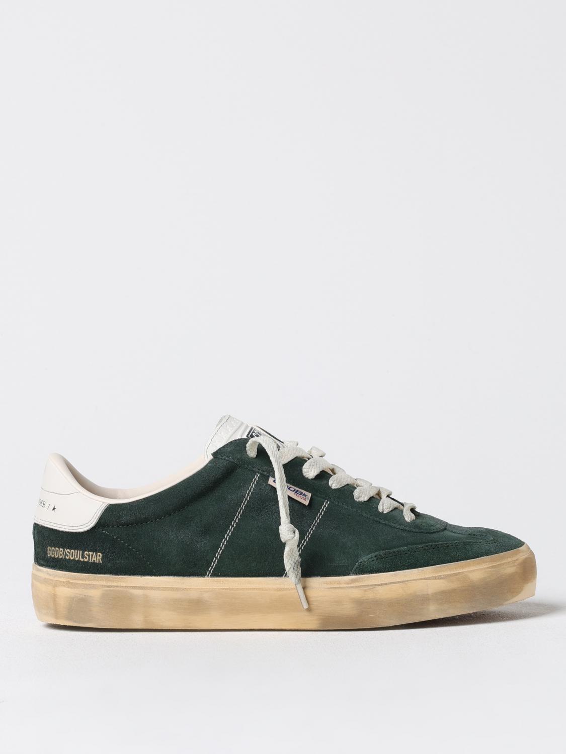 Golden Goose Soul Star Suede Linguetta E Tallone Pelle In Green
