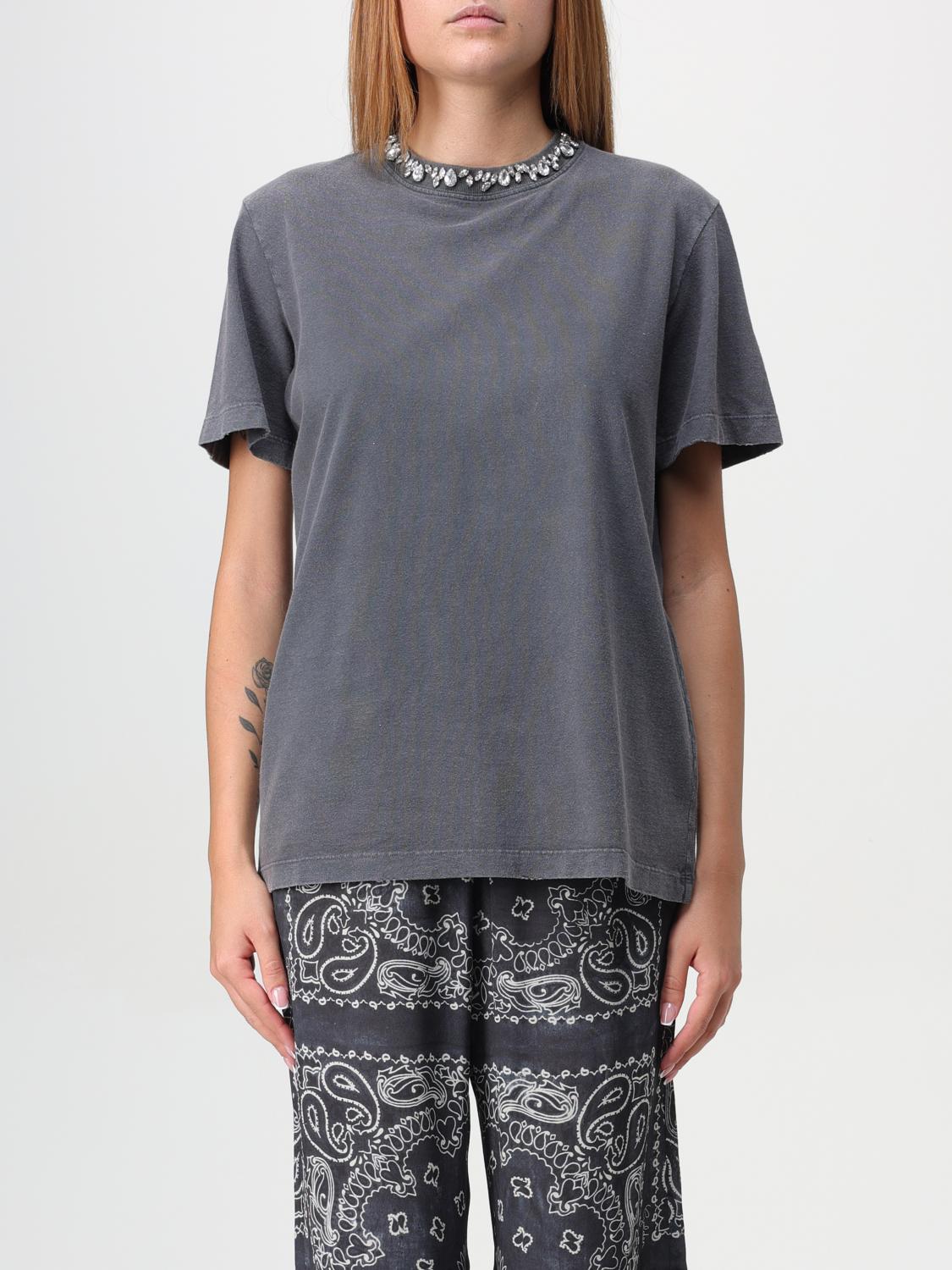 Golden Goose Γυναικών Charcoal T-Shirt Woman Color