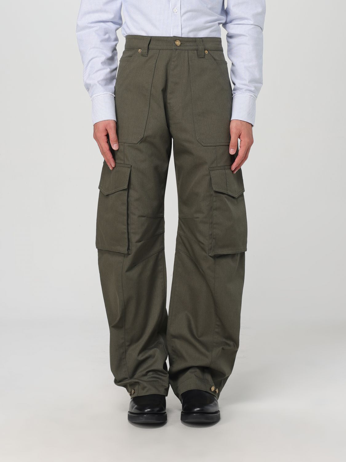 Shop Golden Goose Pants  Men Color Military