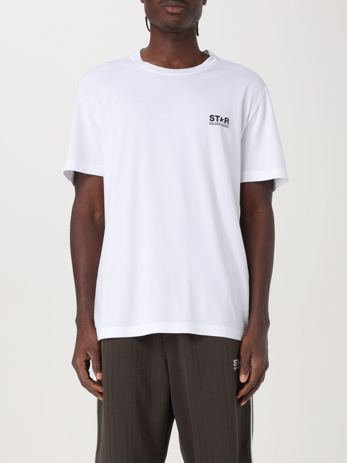 Shop Golden Goose T-shirt  Men Color White In Weiss