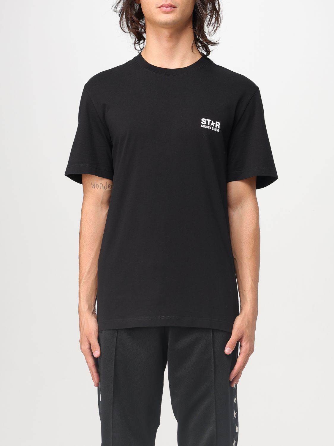 Shop Golden Goose T-shirt  Men Color Black In Schwarz