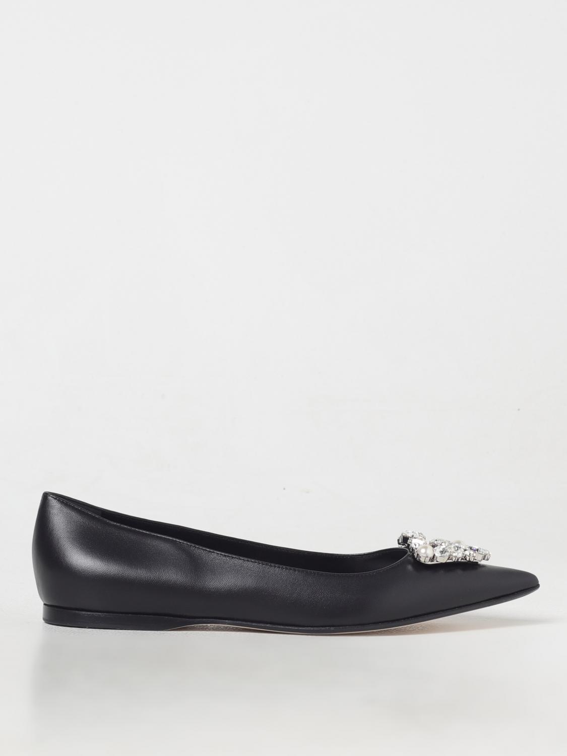 Sergio Rossi Ballet Flat  Woman Color Black In Schwarz