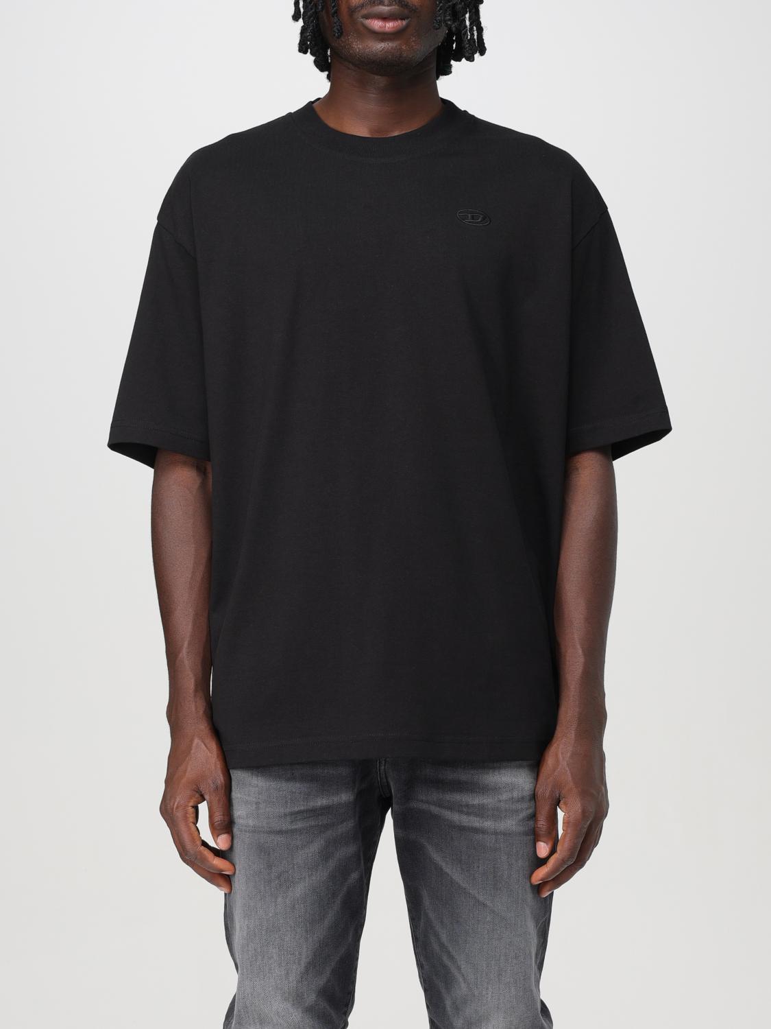 Shop Diesel T-shirt  Men Color Black In Schwarz