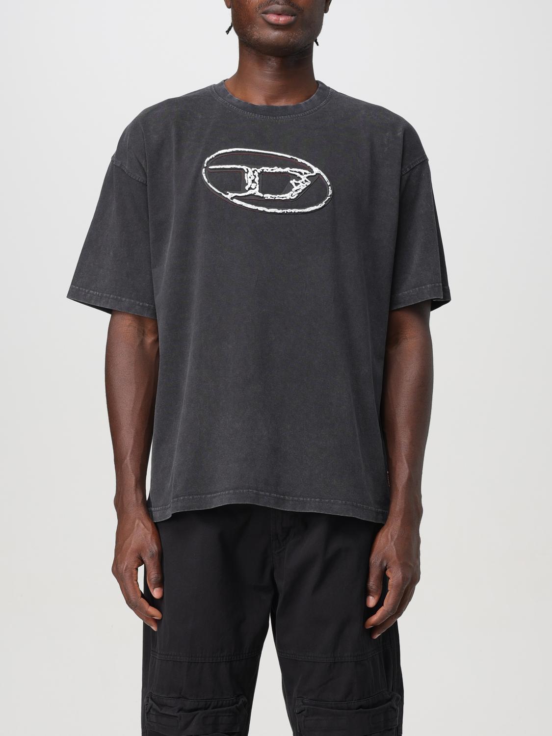 Shop Diesel T-shirt  Men Color Black In Schwarz