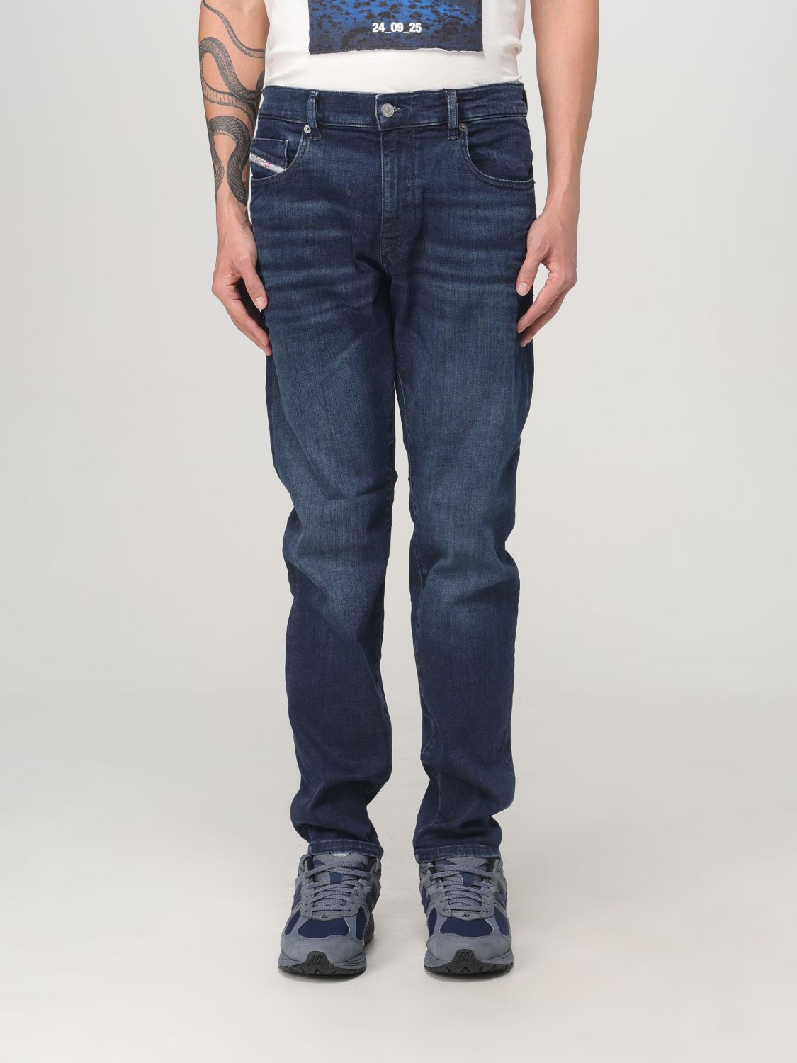 Shop Diesel Jeans  Men Color Denim