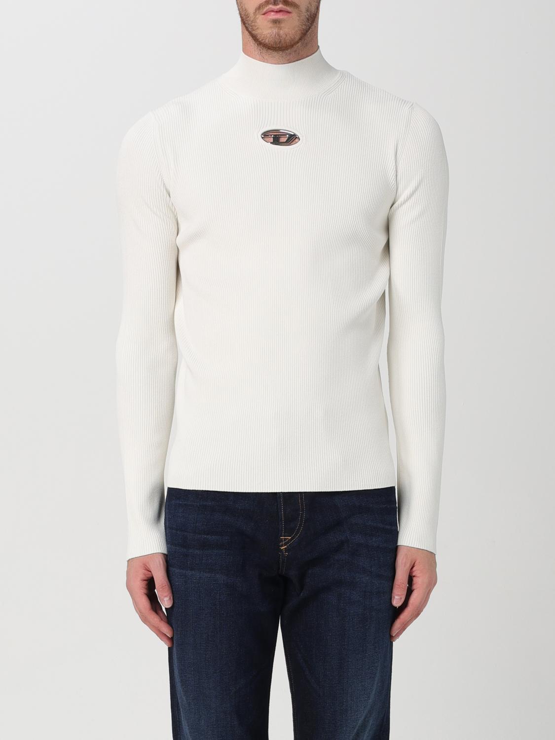 Shop Diesel Sweater  Men Color Ivory