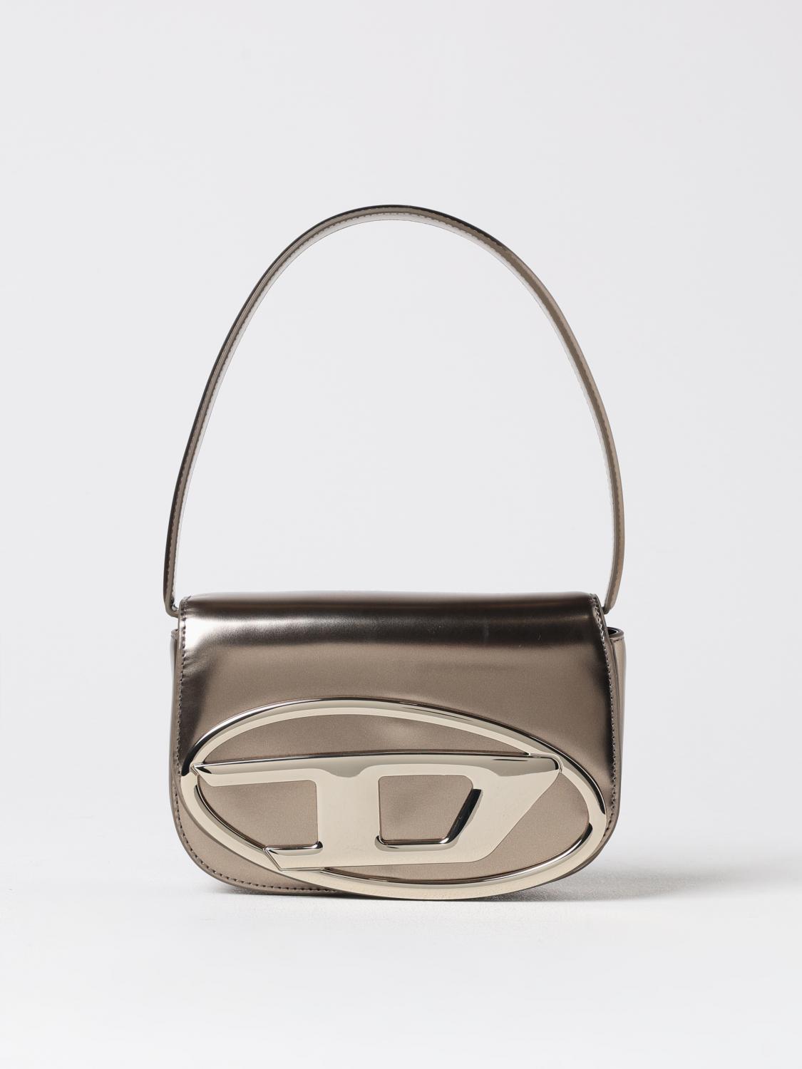 Diesel 1dr Shoulder Bag Woman Bronze In Gold