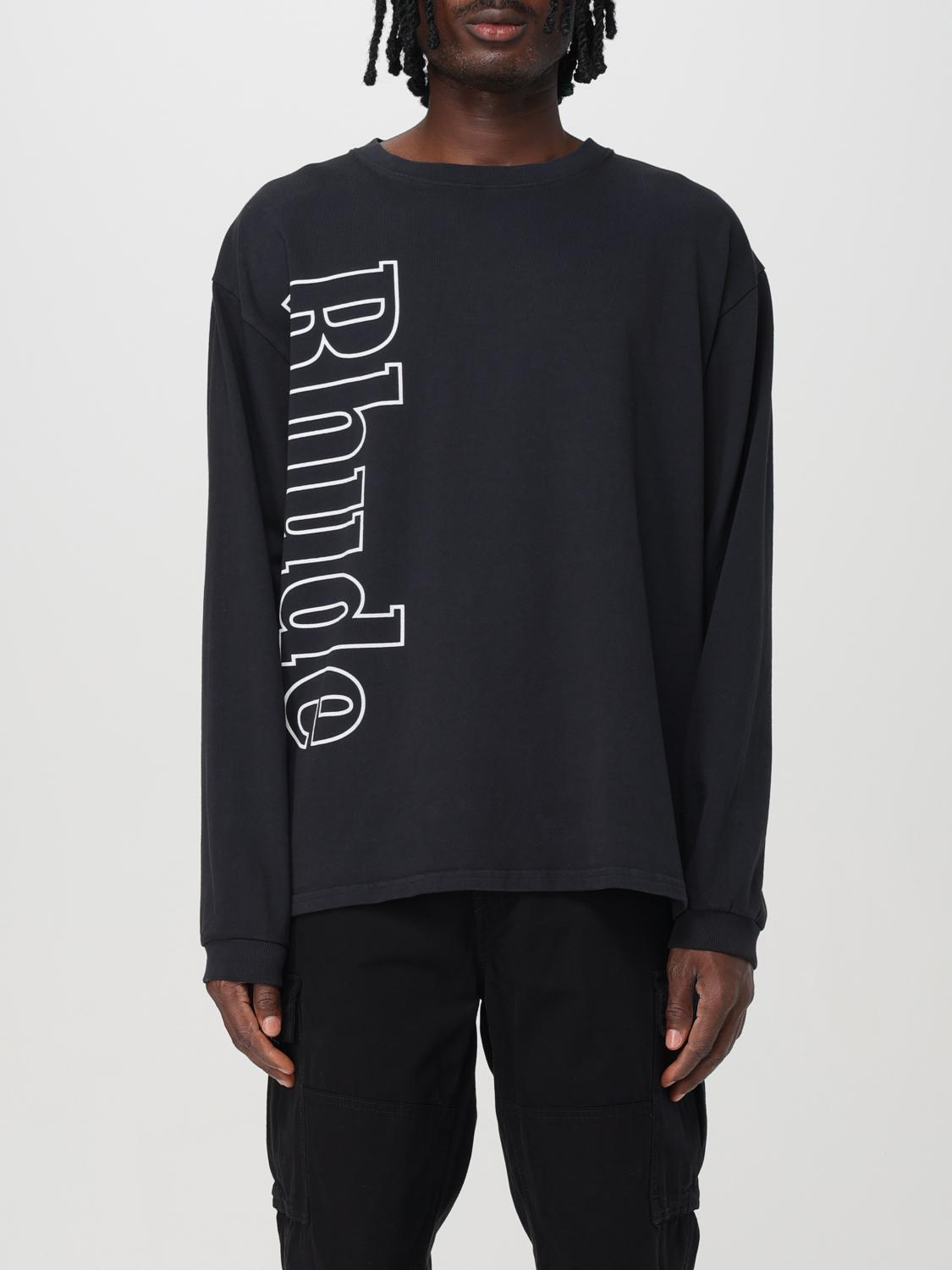 Shop Rhude Sweater  Men Color Black In Schwarz