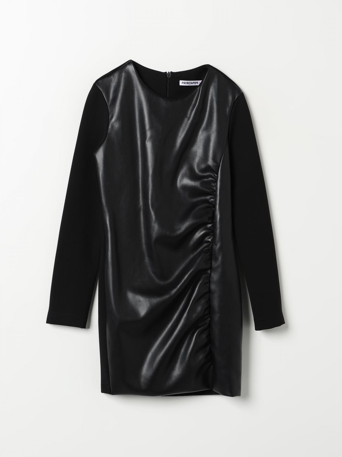 Patrizia Pepe Dress Kids Color Black In Schwarz