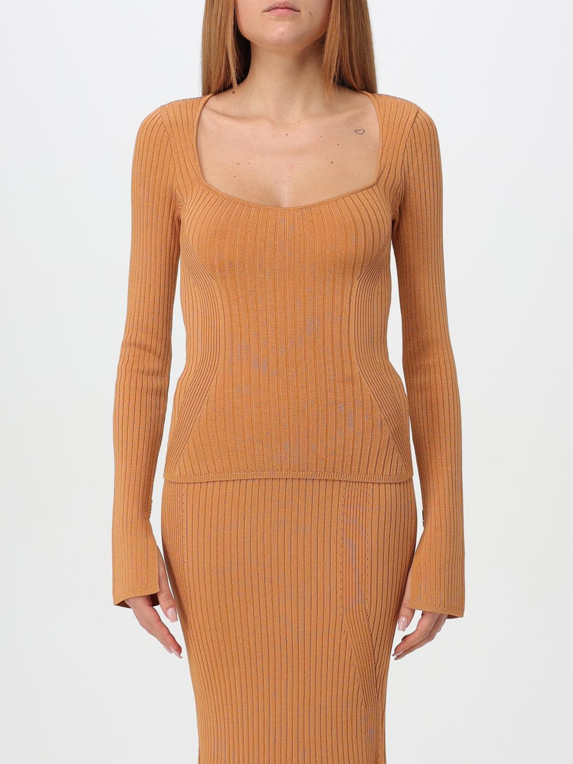 Shop Patrizia Pepe Sweater  Woman Color Rust In Rostbraun