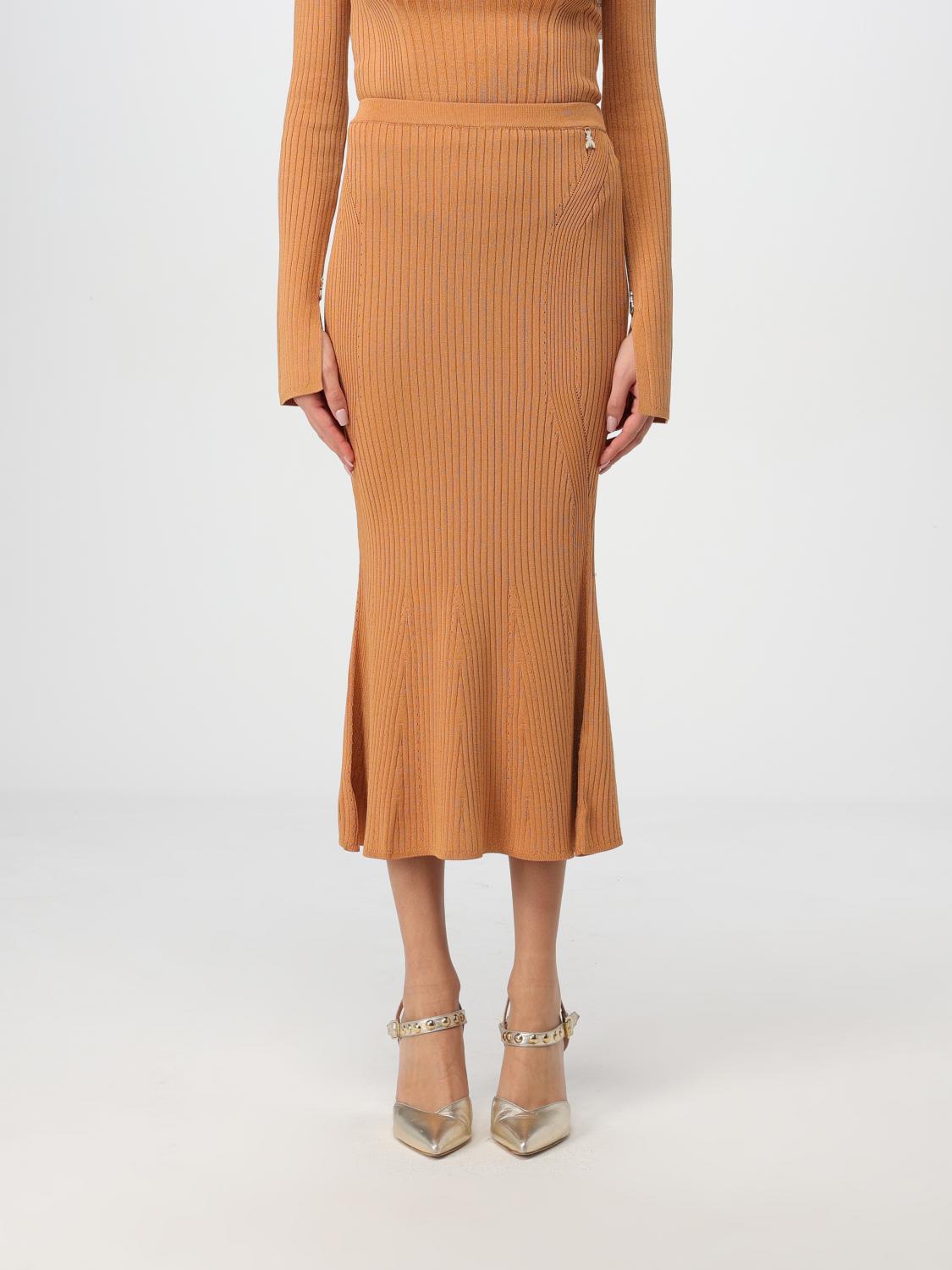 Shop Patrizia Pepe Skirt  Woman Color Rust In Rostbraun