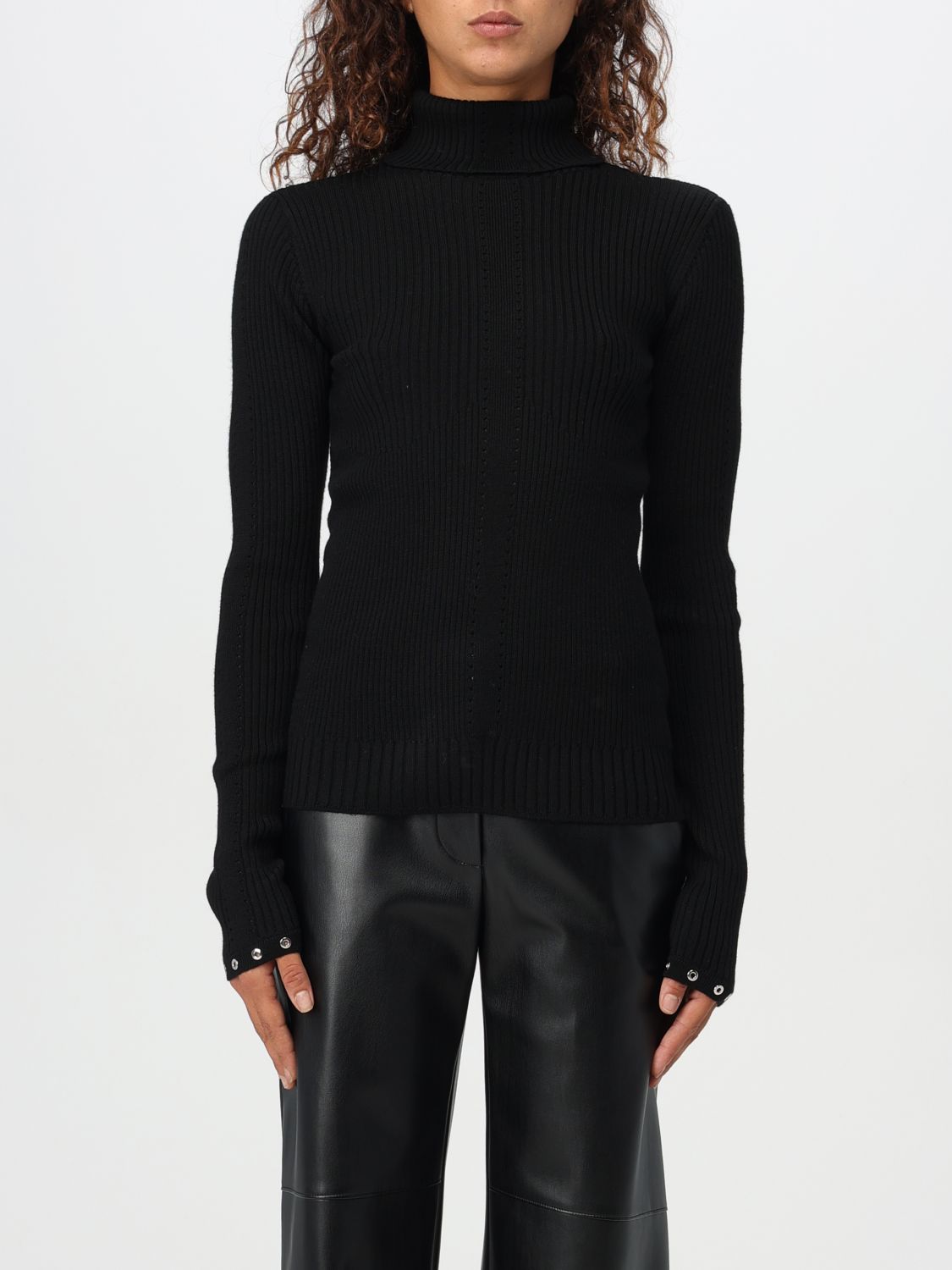 Shop Patrizia Pepe Sweater  Woman Color Black In Schwarz