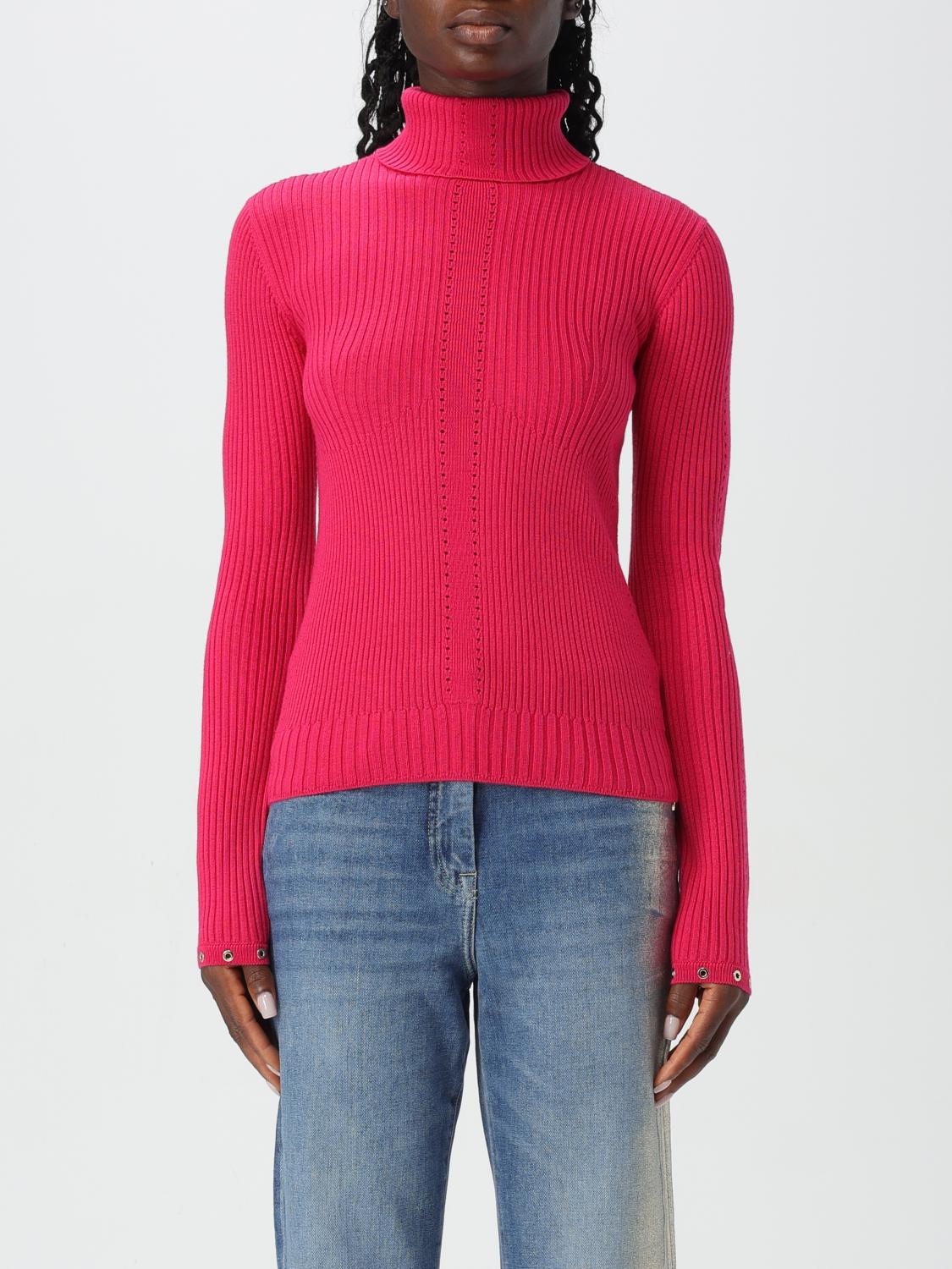 Shop Patrizia Pepe Sweater  Woman Color Fuchsia