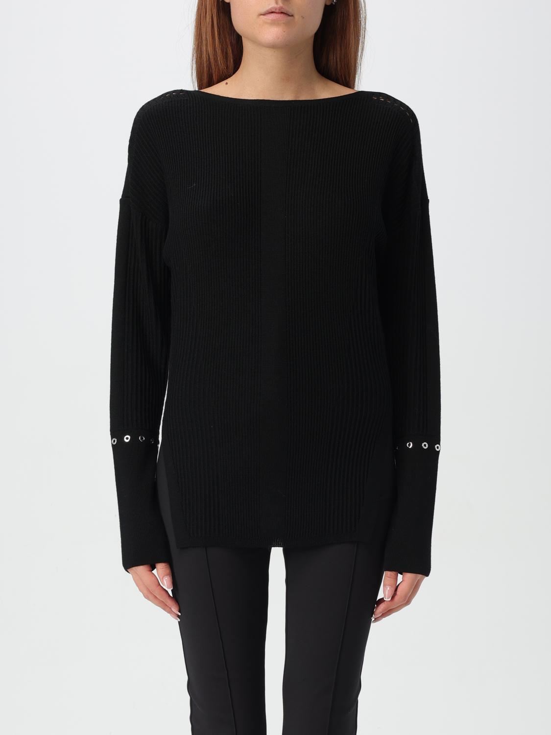 Shop Patrizia Pepe Sweater  Woman Color Black In Schwarz