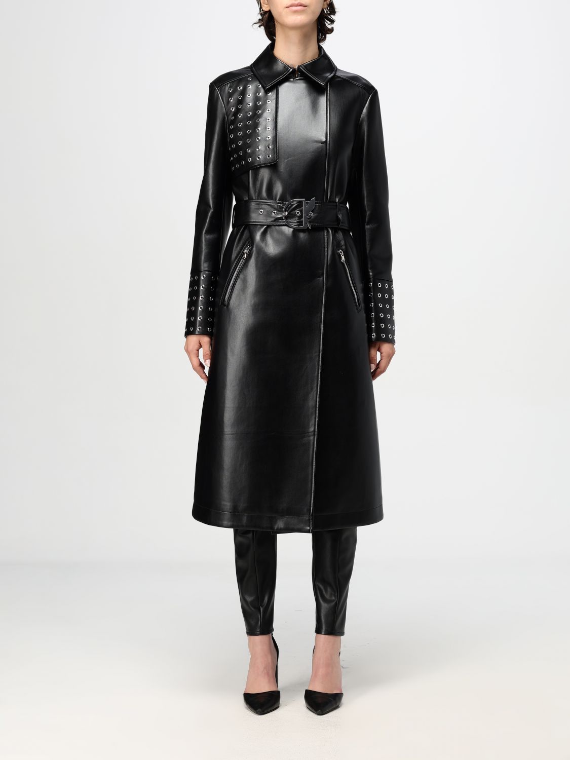 Patrizia Pepe Coat  Woman Color Black In Schwarz