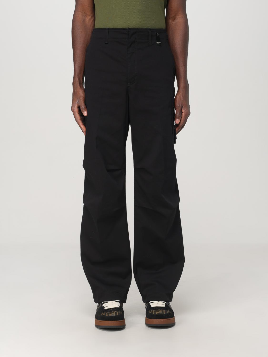 Shop Fendi Pants  Men Color Black In Schwarz