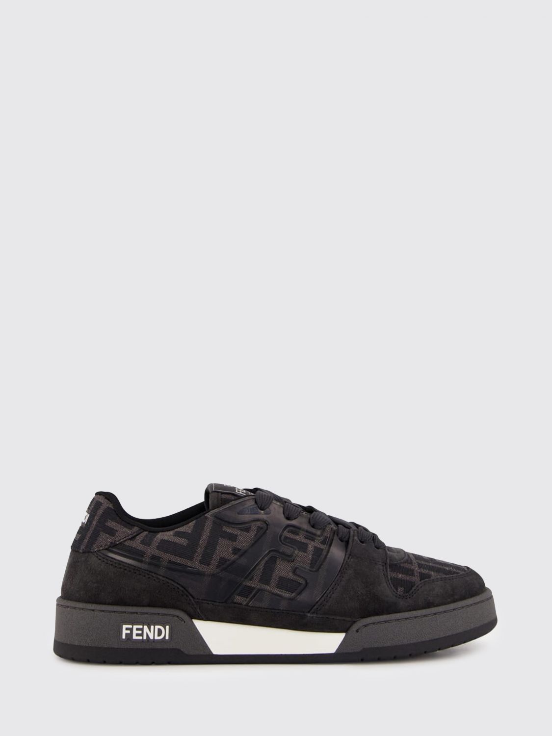 FENDI Sneakers Match in pelle e mesh con monogram FF jacquard