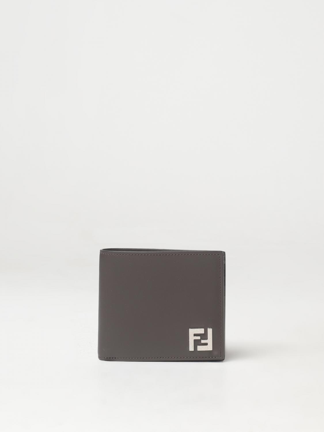 Shop Fendi Wallet Men In Brown