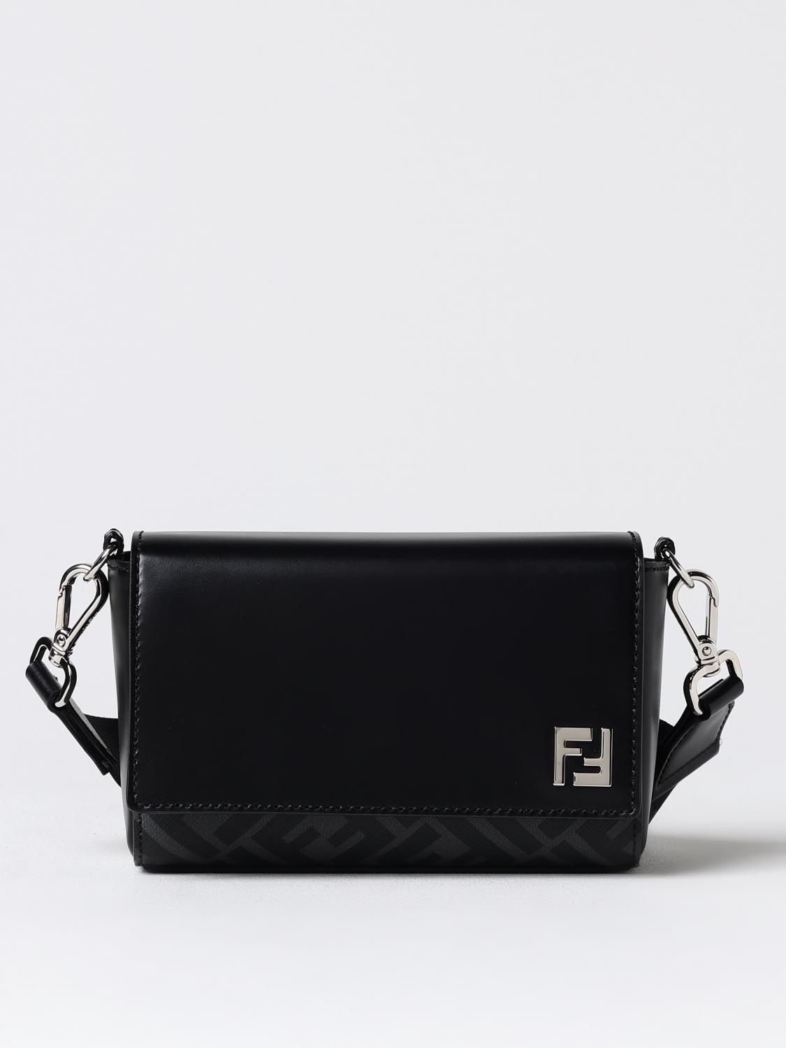 Shoulder Bag FENDI Men color Black