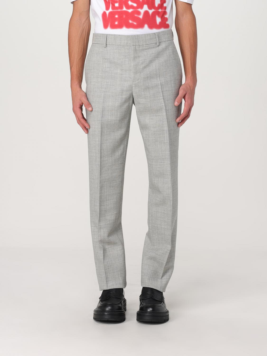Versace Tailoring Cigarette Pants In Grau