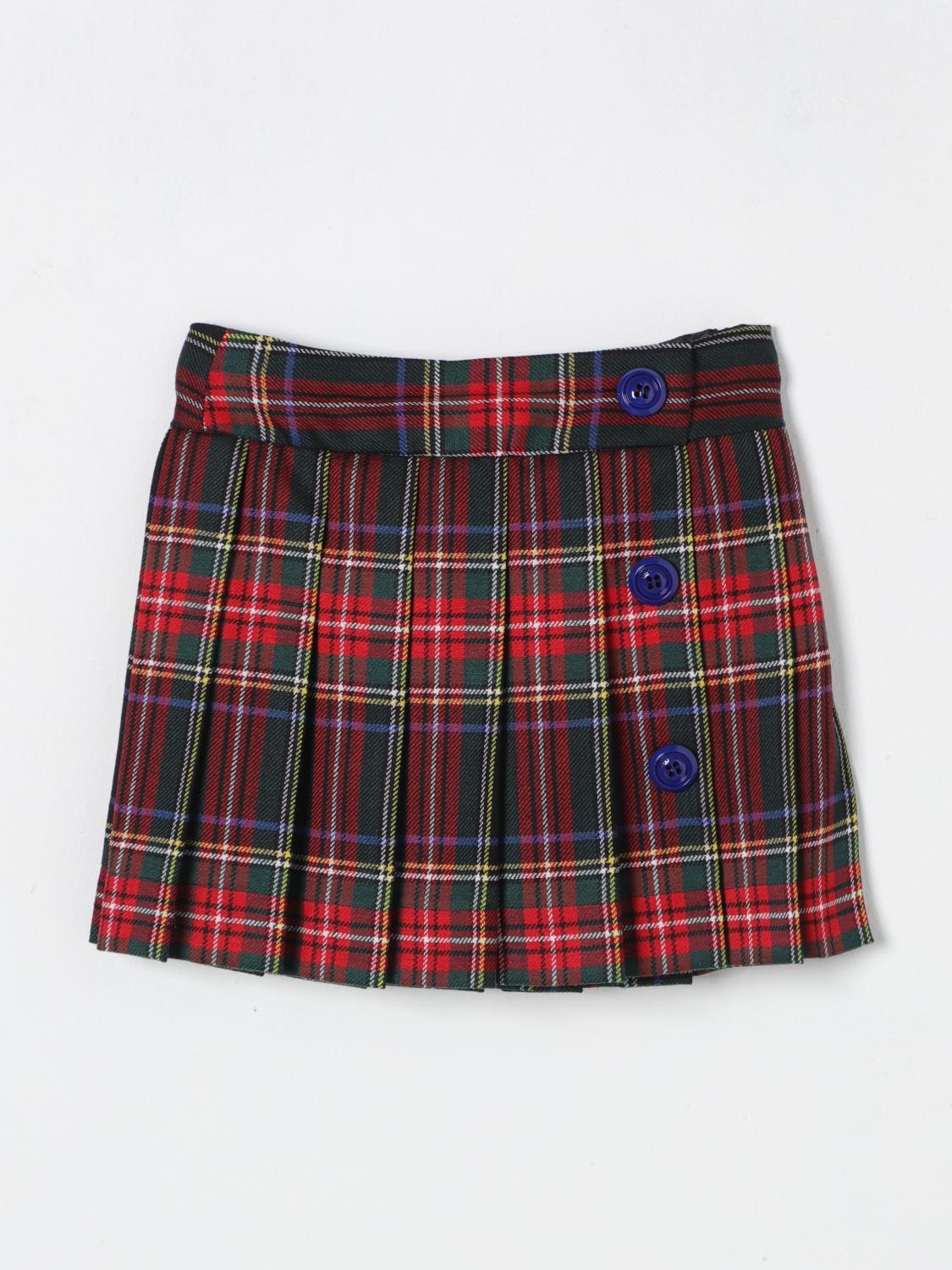 Shop Dolce & Gabbana Skirt  Kids Color Burgundy In Burgunderrot