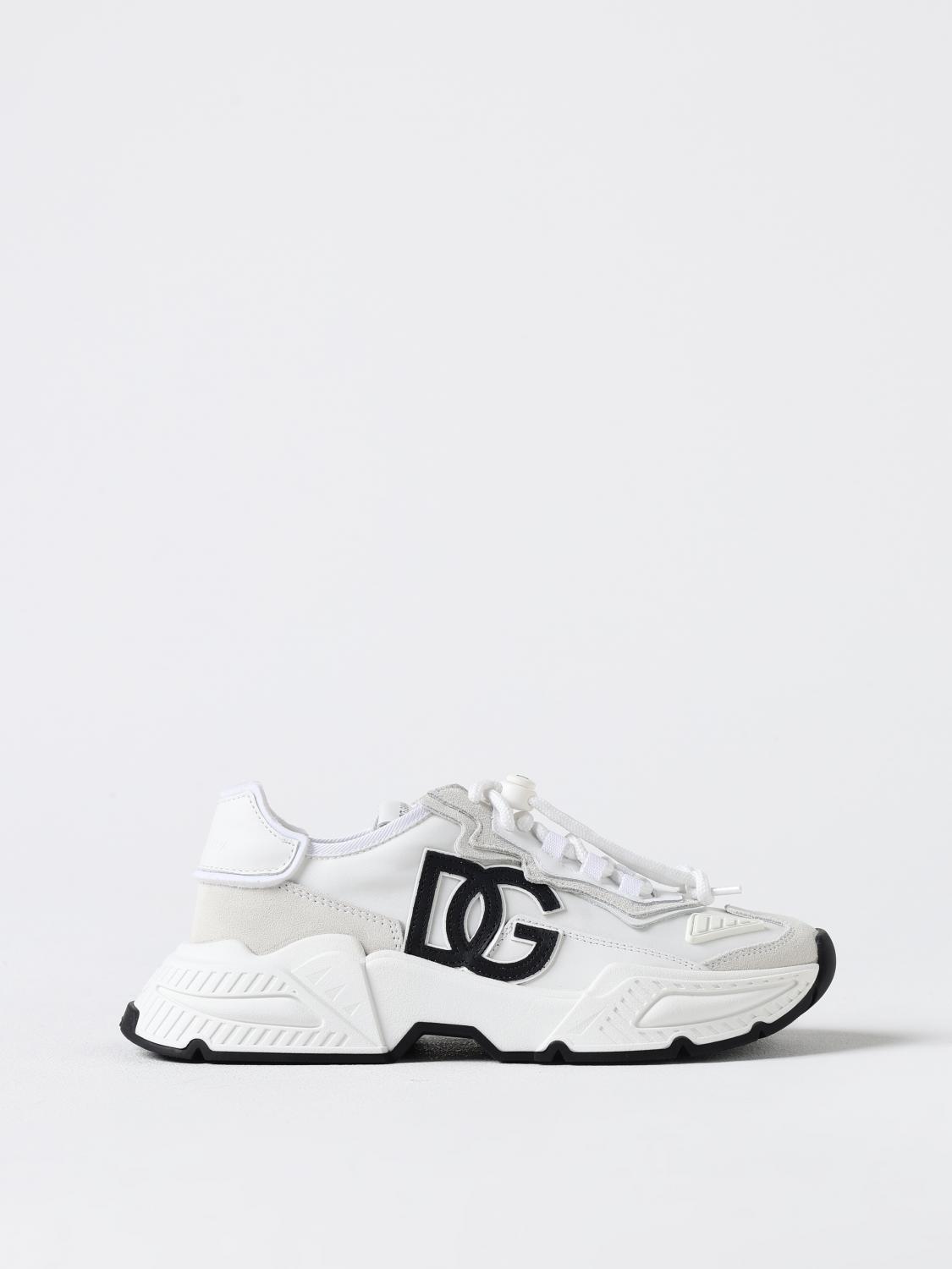 Dolce & Gabbana White Nylon Blend Daymaster Sneaker In Weiss