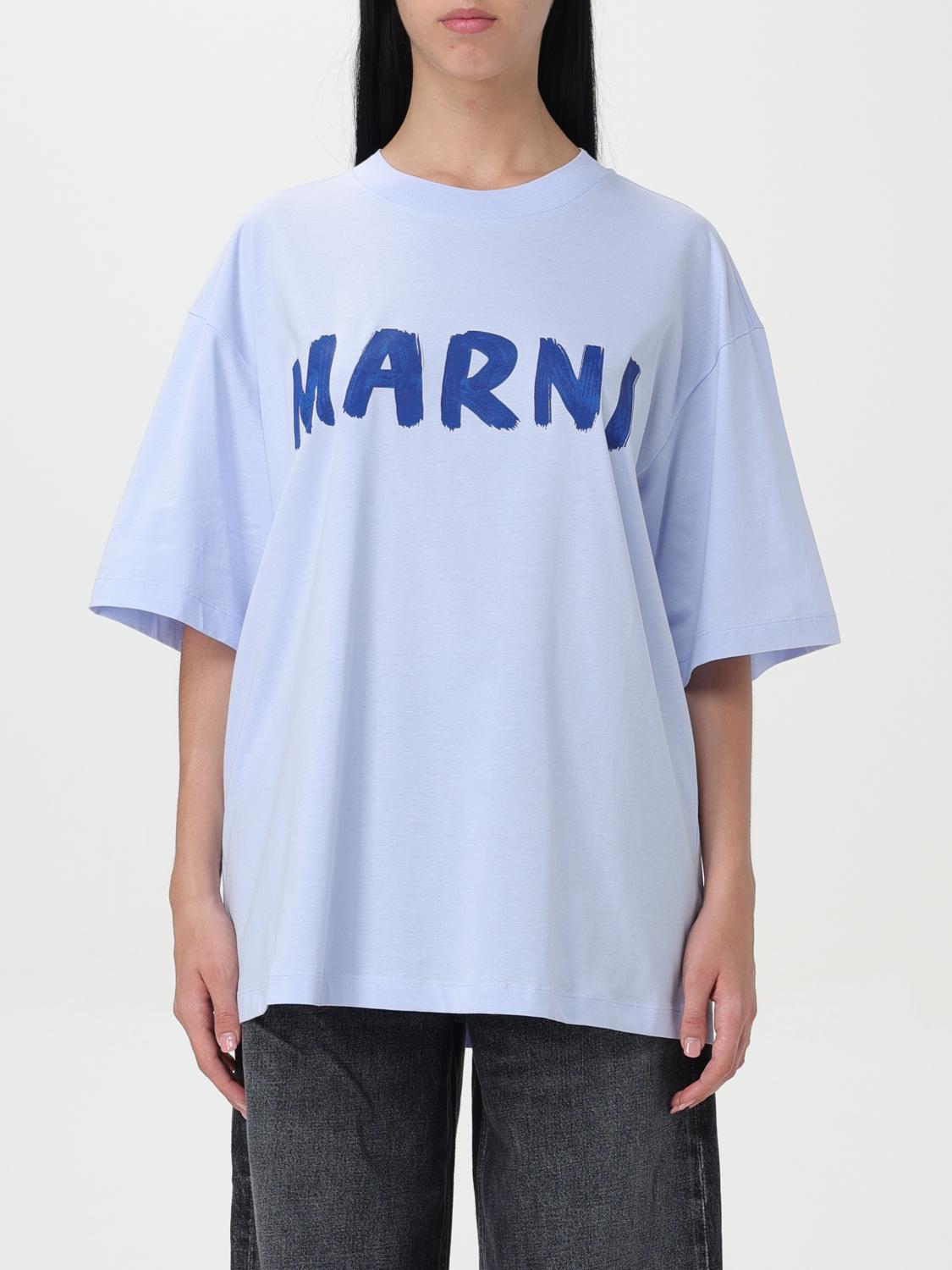 Shop Marni T-shirt  Woman Color Blue