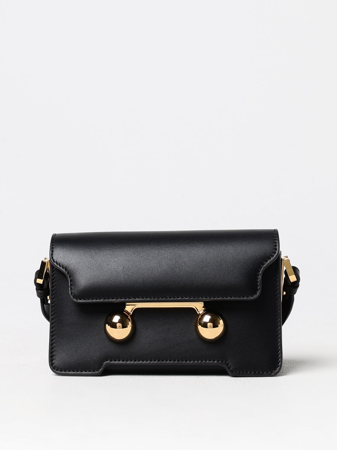 Marni Trunkaroo Mini Shoulder Bag In 黑色